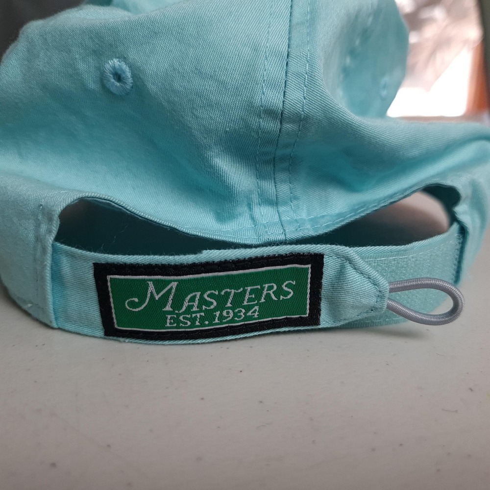 Masters Tournament Hat Cap Strap Back Mens Light Blue Golf Augusta National 2024 - Picture 8 of 12